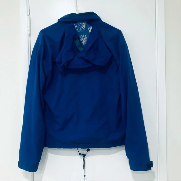 PATAGONIA MEN’S VTG BLUE PURPLE ZIP UP JACKET PACK AWSY HOODIE SMALL